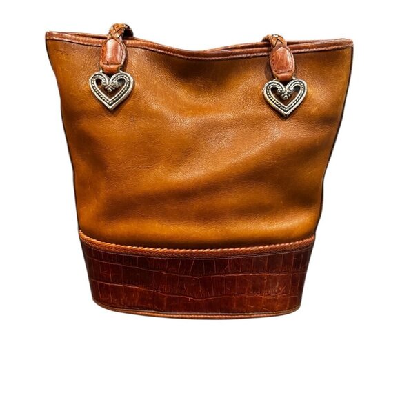 Brighton Handbags - Brighton Caroline Brown Leather Shoulder Bag Tote